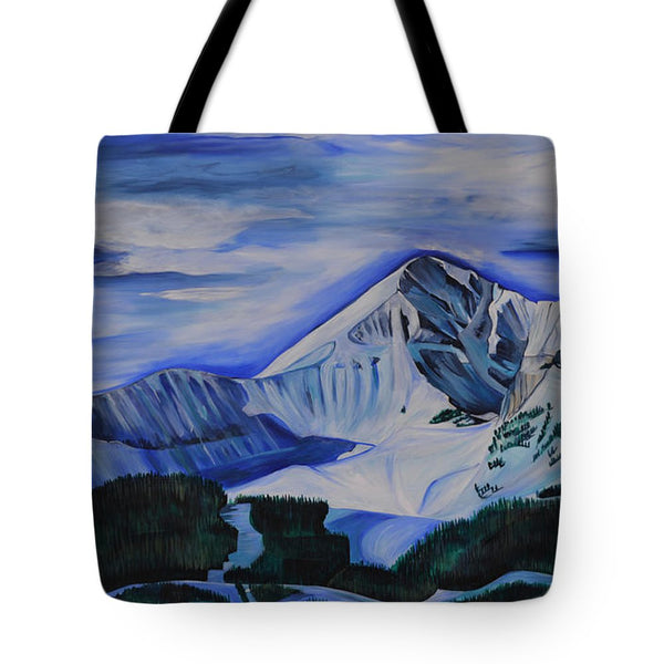 Bluebird Day on Lone Peak - Tote Bag