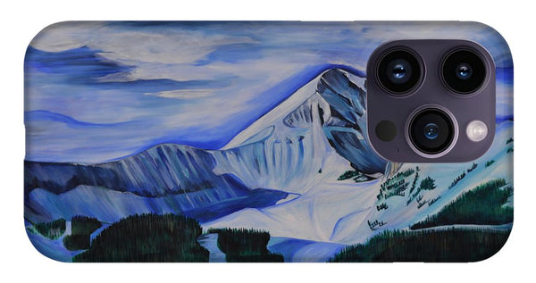 Bluebird Day on Lone Peak - Phone Case