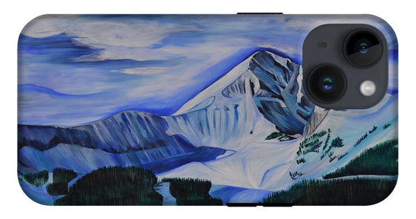Bluebird Day on Lone Peak - Phone Case