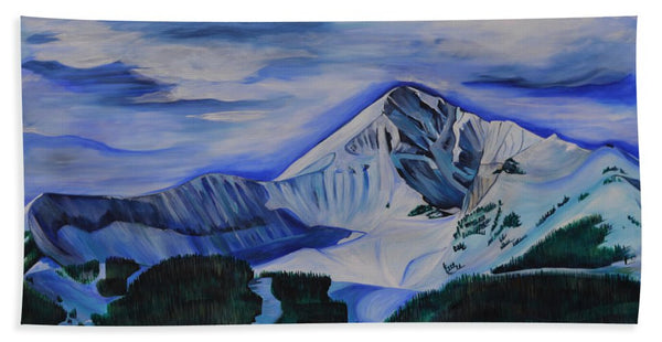 Bluebird Day on Lone Peak - Beach Towel