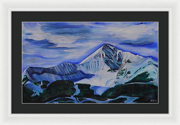 Bluebird Day on Lone Peak - Framed Print