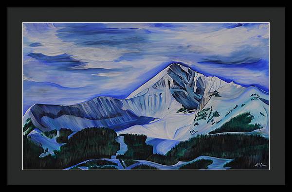 Bluebird Day on Lone Peak - Framed Print