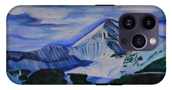 Bluebird Day on Lone Peak - Phone Case