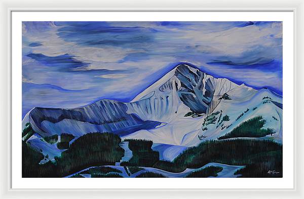 Bluebird Day on Lone Peak - Framed Print