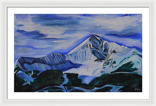 Bluebird Day on Lone Peak - Framed Print