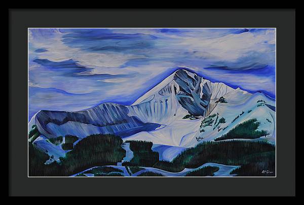 Bluebird Day on Lone Peak - Framed Print