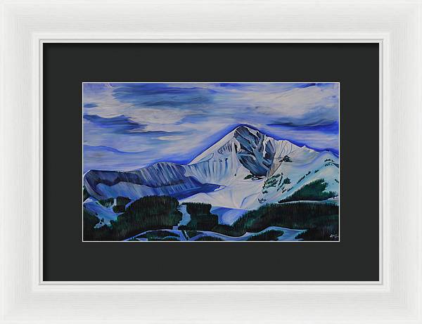 Bluebird Day on Lone Peak - Framed Print