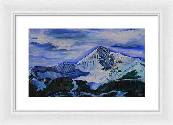 Bluebird Day on Lone Peak - Framed Print