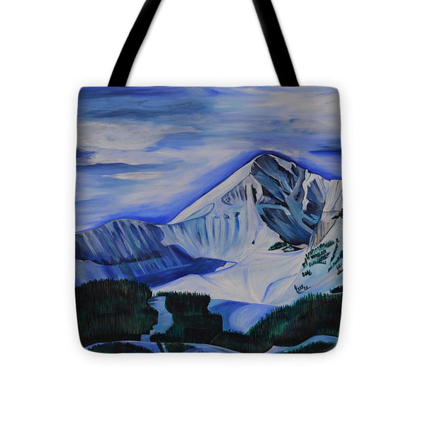 Bluebird Day on Lone Peak - Tote Bag