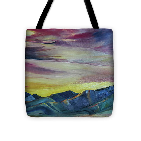 Bridger Mountains, Sunise - Tote Bag