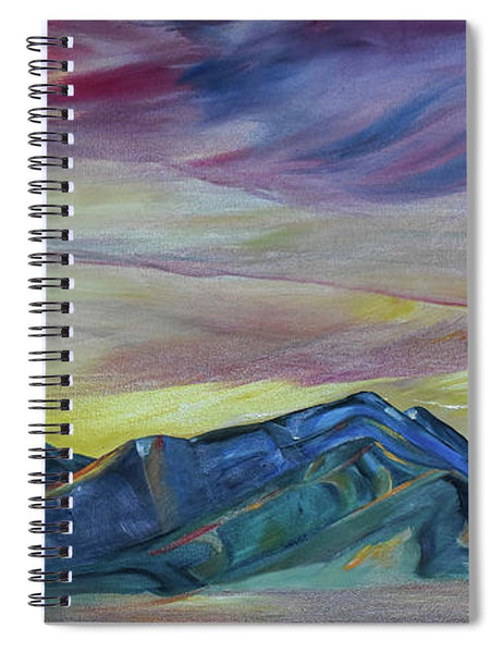 Bridger Mountains, Sunise - Spiral Notebook
