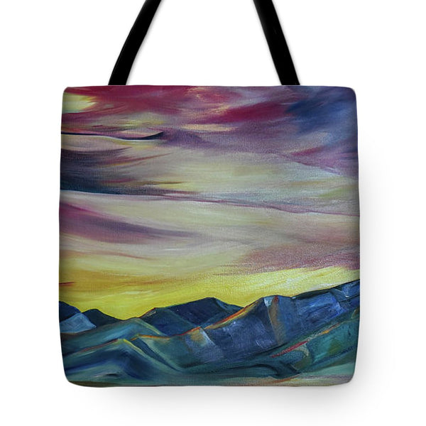 Bridger Mountains, Sunise - Tote Bag
