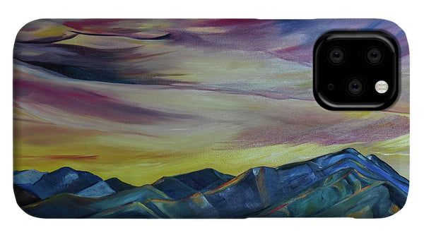 Bridger Mountains, Sunise - Phone Case