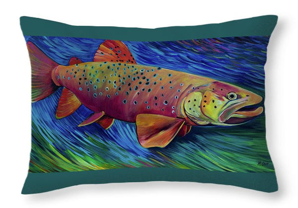 Brown Trout - Throw Pillow