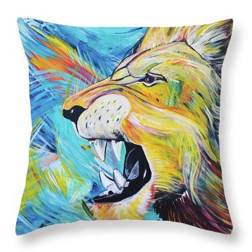 Covid-19 Lion - Throw Pillow
