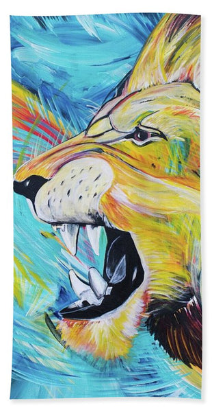 Covid-19 Lion - Beach Towel