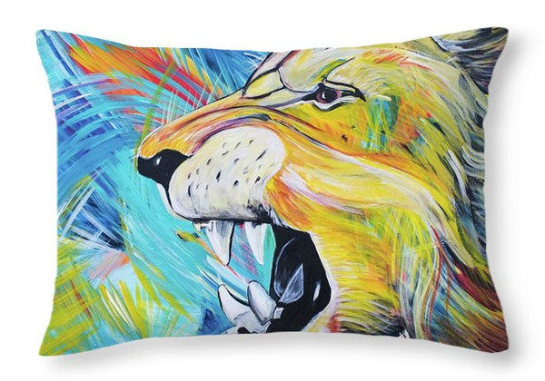 Covid-19 Lion - Throw Pillow