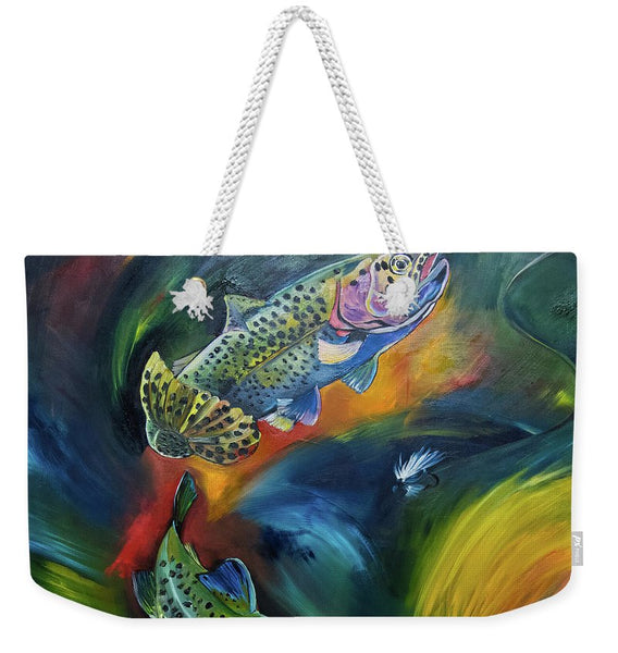 Dancing Trout - Weekender Tote Bag