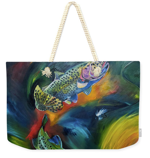 Dancing Trout - Weekender Tote Bag