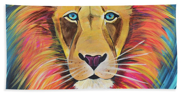 Fierce Lion - Beach Towel