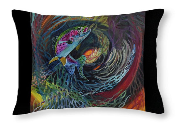 Fish Dance - Throw Pillow