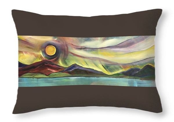 Full Montana Moon - Throw Pillow