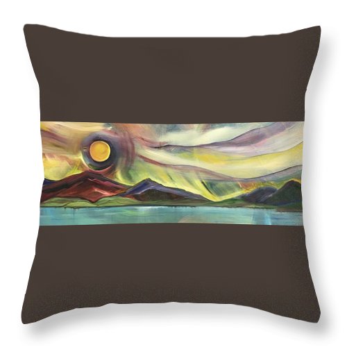 Full Montana Moon - Throw Pillow