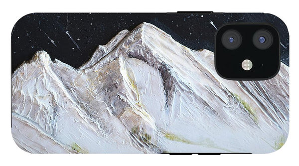 Gallatin Peak under the Stars - Phone Case