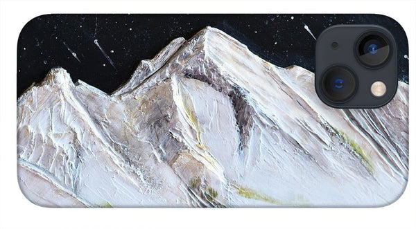 Gallatin Peak under the Stars - Phone Case