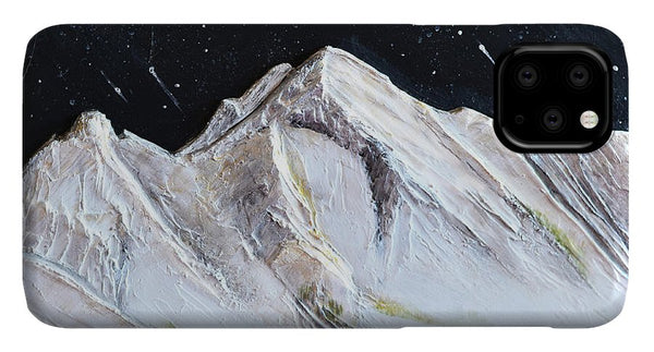 Gallatin Peak under the Stars - Phone Case