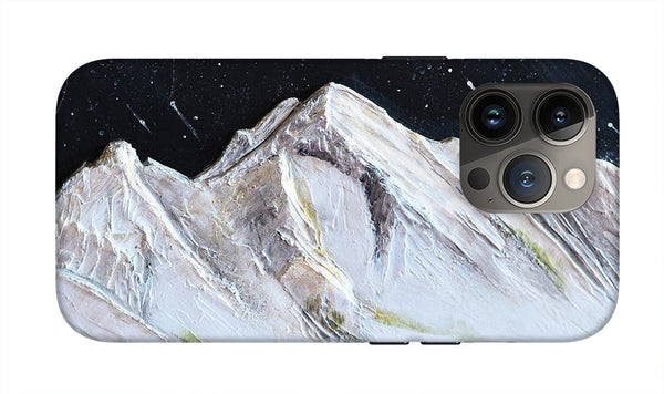 Gallatin Peak under the Stars - Phone Case