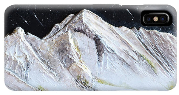 Gallatin Peak under the Stars - Phone Case