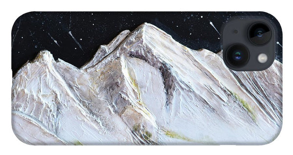 Gallatin Peak under the Stars - Phone Case