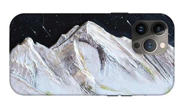 Gallatin Peak under the Stars - Phone Case