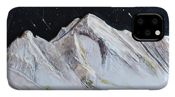 Gallatin Peak under the Stars - Phone Case