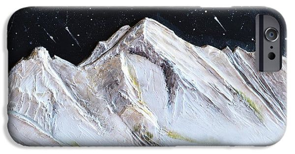 Gallatin Peak under the Stars - Phone Case