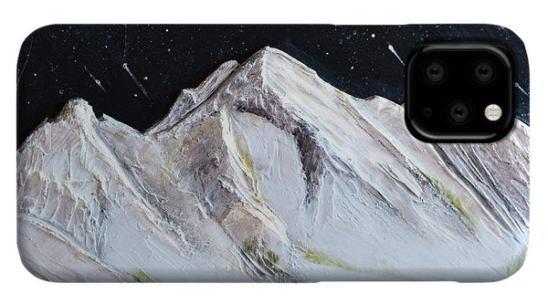 Gallatin Peak under the Stars - Phone Case