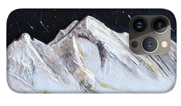 Gallatin Peak under the Stars - Phone Case