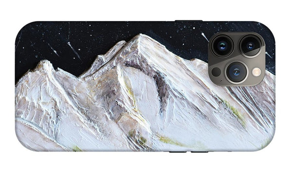 Gallatin Peak under the Stars - Phone Case
