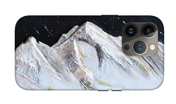 Gallatin Peak under the Stars - Phone Case