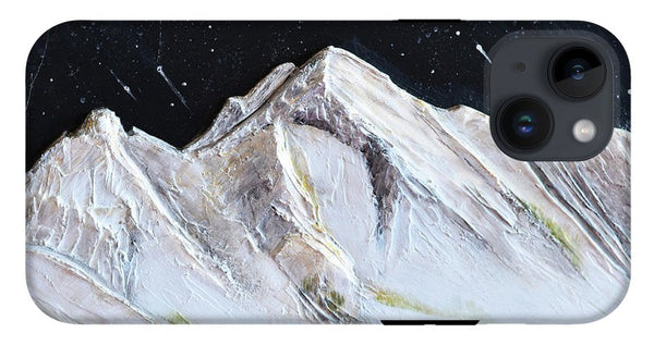 Gallatin Peak under the Stars - Phone Case