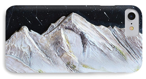 Gallatin Peak under the Stars - Phone Case