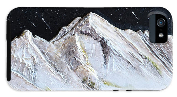 Gallatin Peak under the Stars - Phone Case