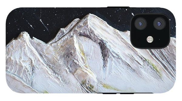 Gallatin Peak under the Stars - Phone Case