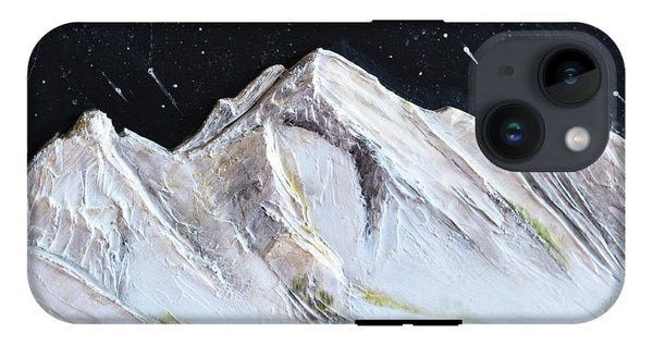 Gallatin Peak under the Stars - Phone Case