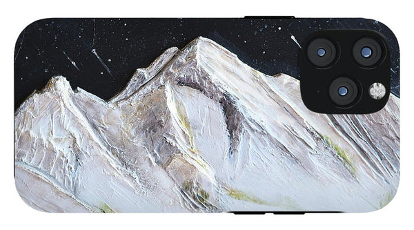 Gallatin Peak under the Stars - Phone Case