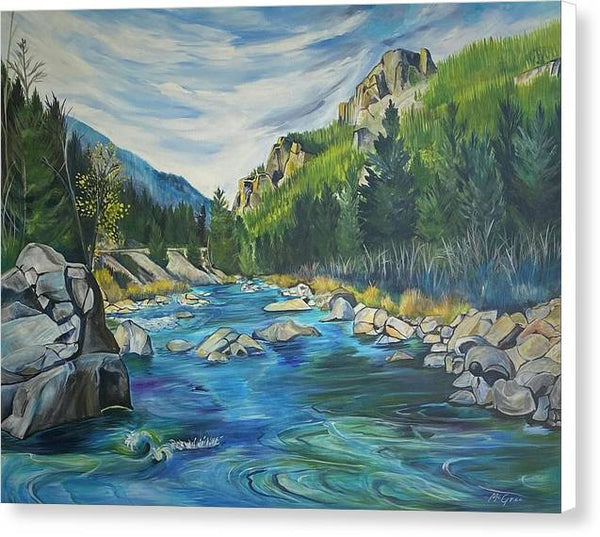 Gallatin River - Canvas Print