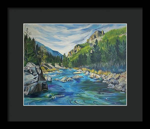 Gallatin River - Framed Print
