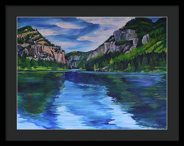 Gates of the Mountains/Missouri River - Framed Print