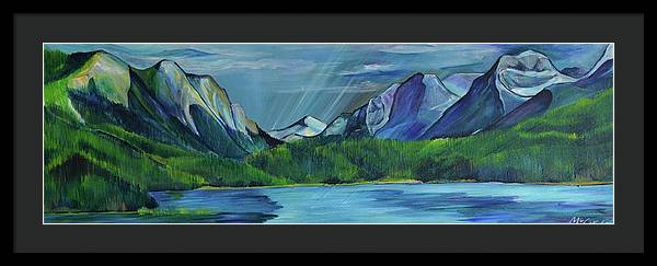 Hyalite Reservoir - Framed Print